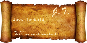 Jova Teobald névjegykártya